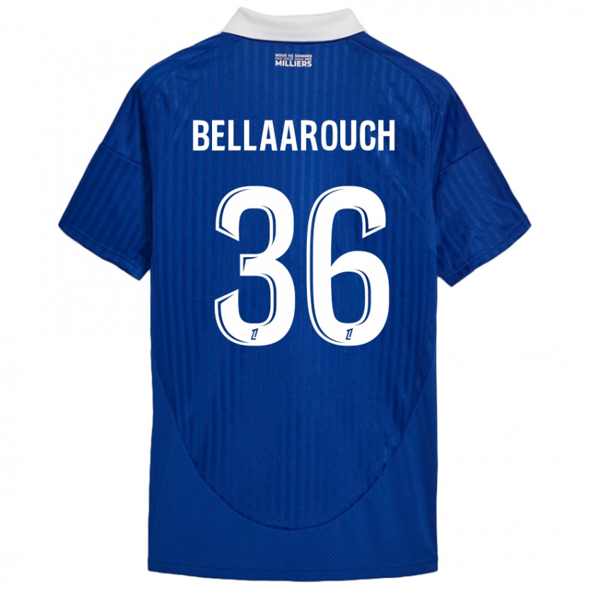 Børn Alaa Bellaarouch #36 Blå Hvid Hjemmebane Spillertrøjer 2024/25 Trøje T-Shirt