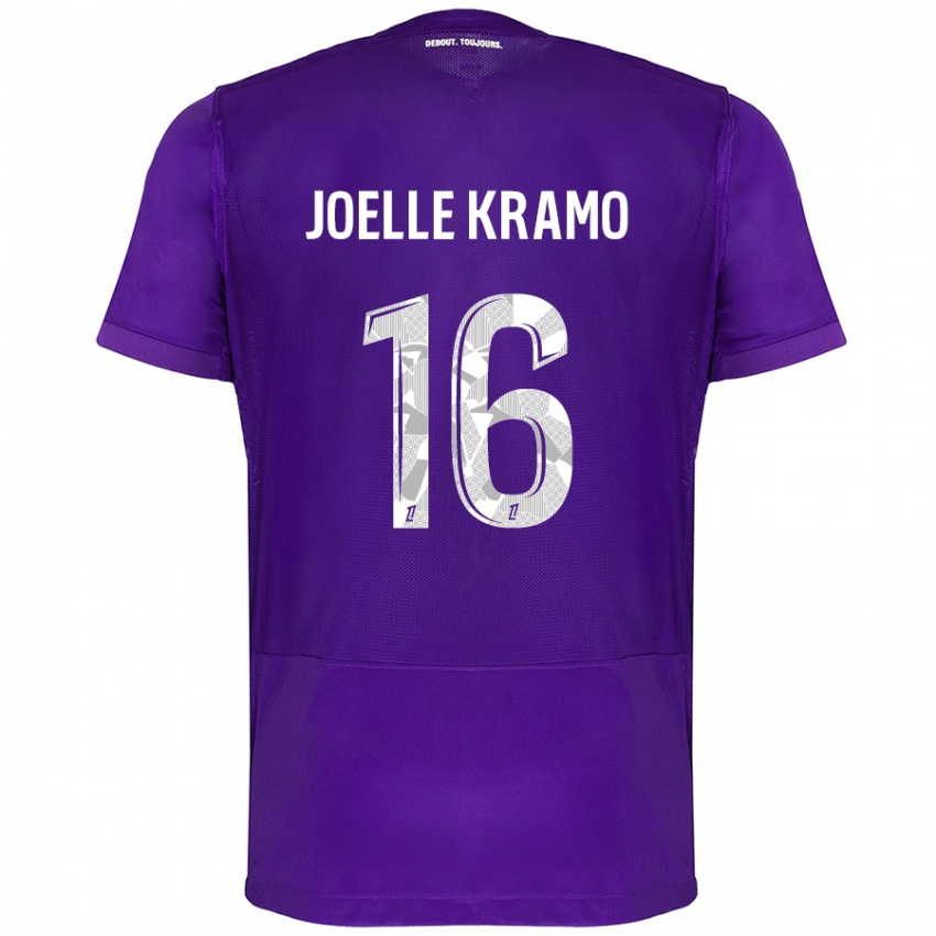 Børn Marie Joelle Kramo #16 Lilla Hvid Hjemmebane Spillertrøjer 2024/25 Trøje T-Shirt