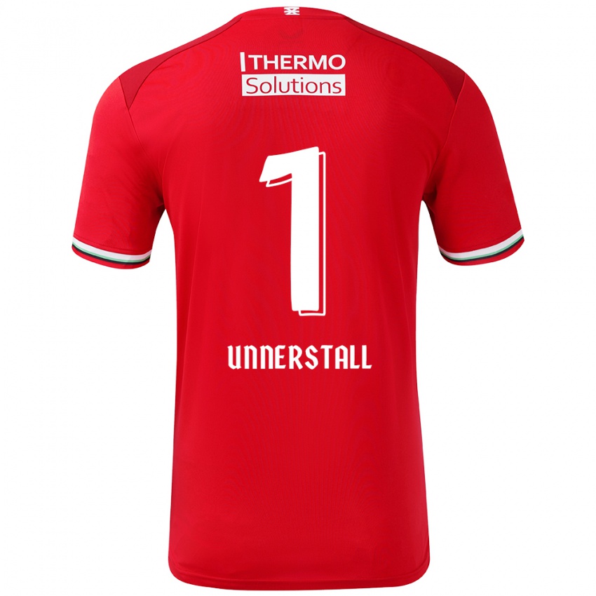 Børn Lars Unnerstall #1 Rød Hvid Hjemmebane Spillertrøjer 2024/25 Trøje T-Shirt