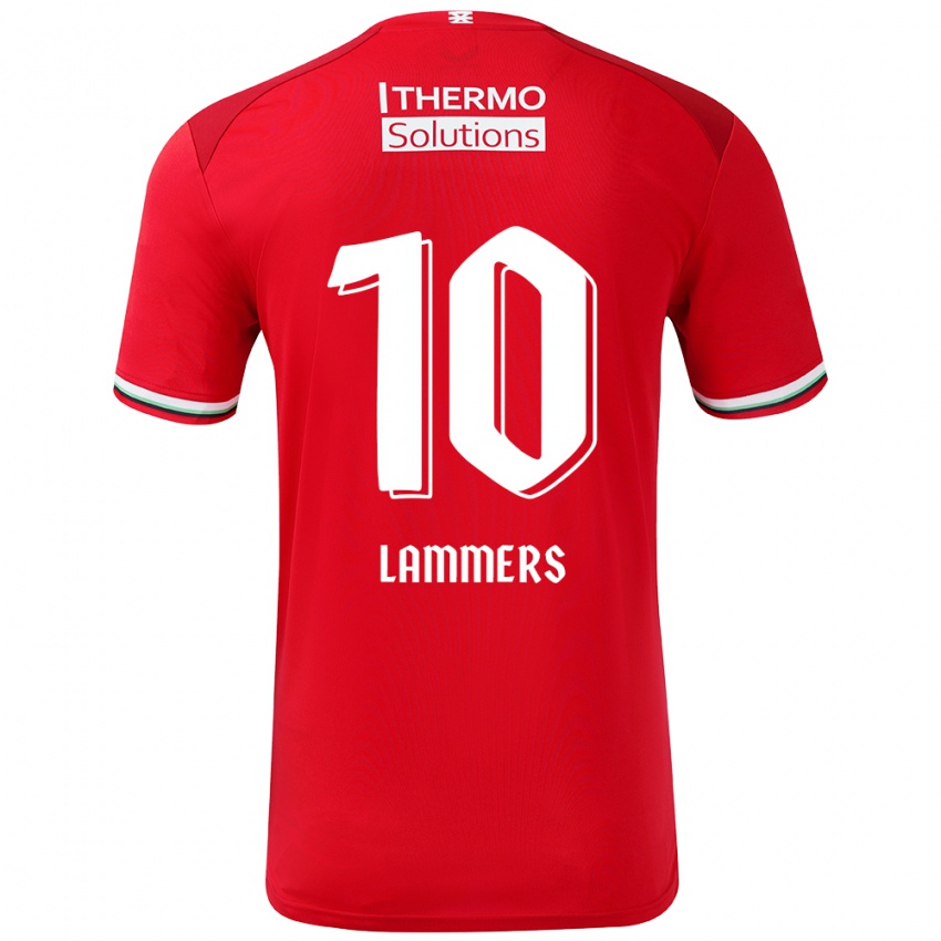 Børn Sam Lammers #10 Rød Hvid Hjemmebane Spillertrøjer 2024/25 Trøje T-Shirt