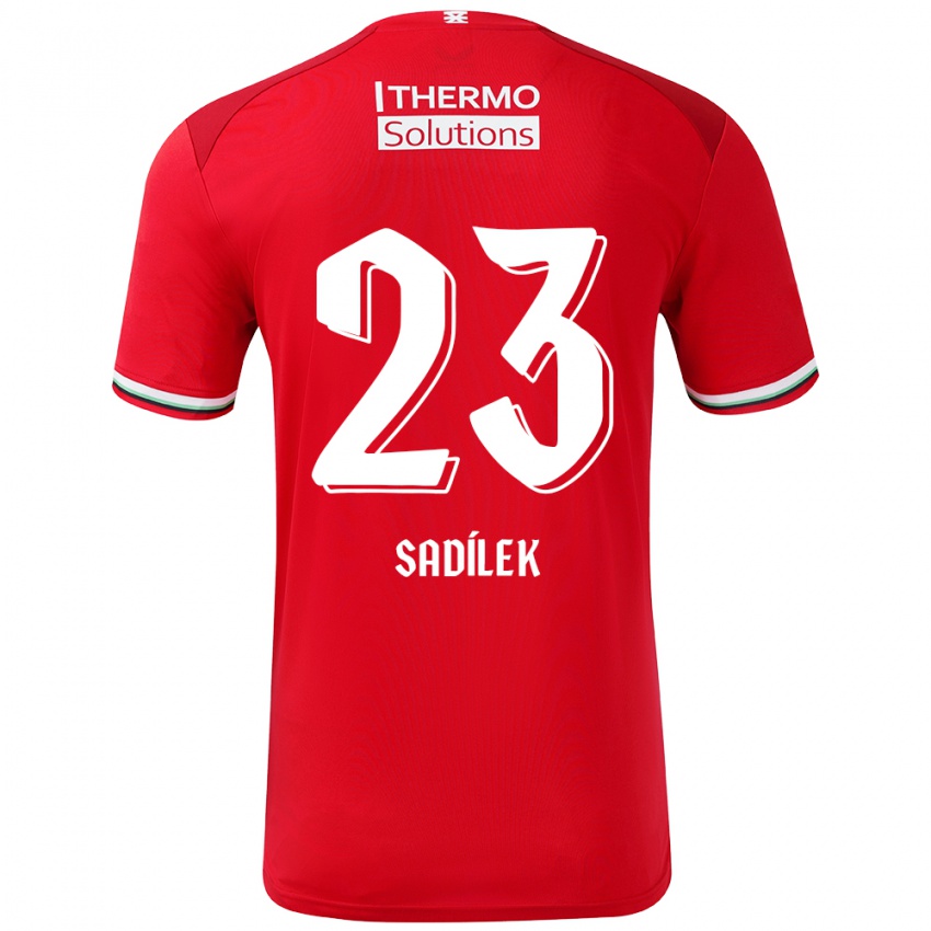 Børn Michal Sadilek #23 Rød Hvid Hjemmebane Spillertrøjer 2024/25 Trøje T-Shirt