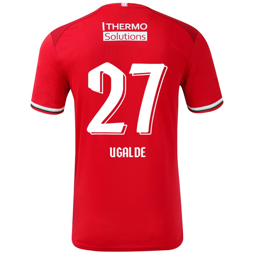 Børn Manfred Ugalde #27 Rød Hvid Hjemmebane Spillertrøjer 2024/25 Trøje T-Shirt