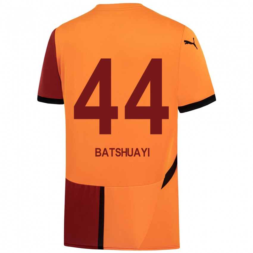 Børn Michy Batshuayi #44 Gul Rød Hjemmebane Spillertrøjer 2024/25 Trøje T-Shirt