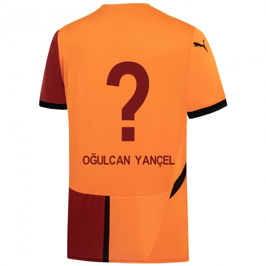 Børn Necati Oğulcan Yançel #0 Gul Rød Hjemmebane Spillertrøjer 2024/25 Trøje T-Shirt