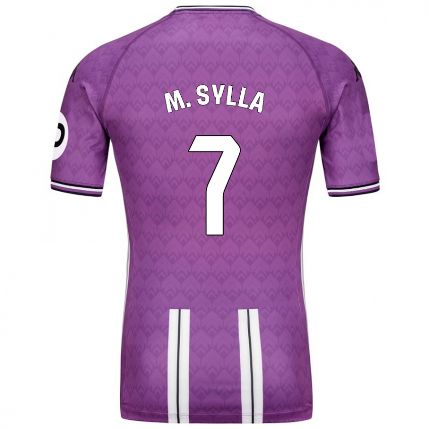 Børn Mamadou Sylla #7 Lilla Hvid Hjemmebane Spillertrøjer 2024/25 Trøje T-Shirt