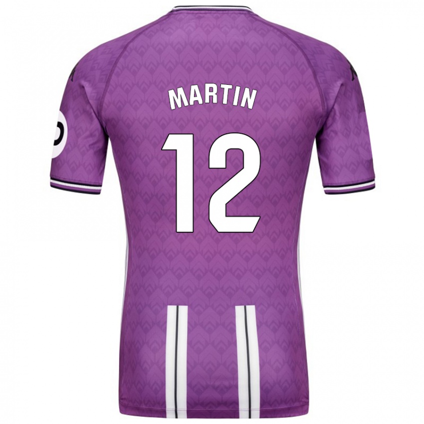 Børn Mario Martin #12 Lilla Hvid Hjemmebane Spillertrøjer 2024/25 Trøje T-Shirt