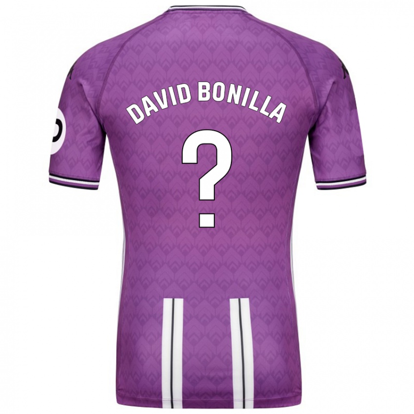 Børn Juan David Bonilla #0 Lilla Hvid Hjemmebane Spillertrøjer 2024/25 Trøje T-Shirt