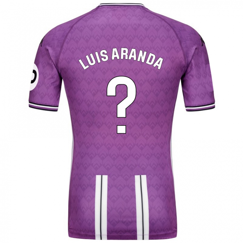 Børn José Luis Aranda #0 Lilla Hvid Hjemmebane Spillertrøjer 2024/25 Trøje T-Shirt