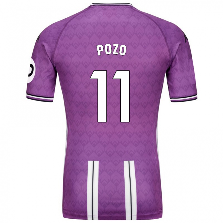 Børn Manuel Pozo #11 Lilla Hvid Hjemmebane Spillertrøjer 2024/25 Trøje T-Shirt