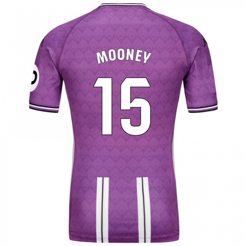 Børn Fionn Mooney #15 Lilla Hvid Hjemmebane Spillertrøjer 2024/25 Trøje T-Shirt