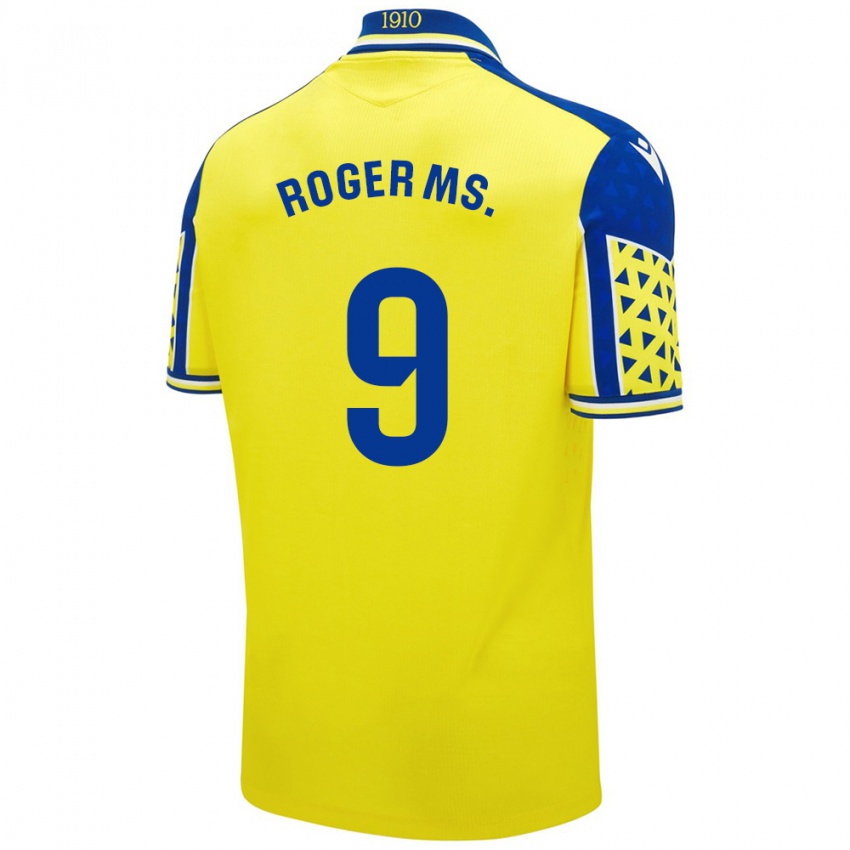 Børn Roger Martí #9 Gul Blå Hjemmebane Spillertrøjer 2024/25 Trøje T-Shirt