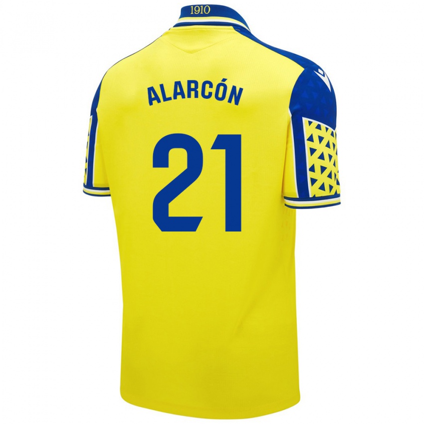 Børn Tomás Alarcón #21 Gul Blå Hjemmebane Spillertrøjer 2024/25 Trøje T-Shirt