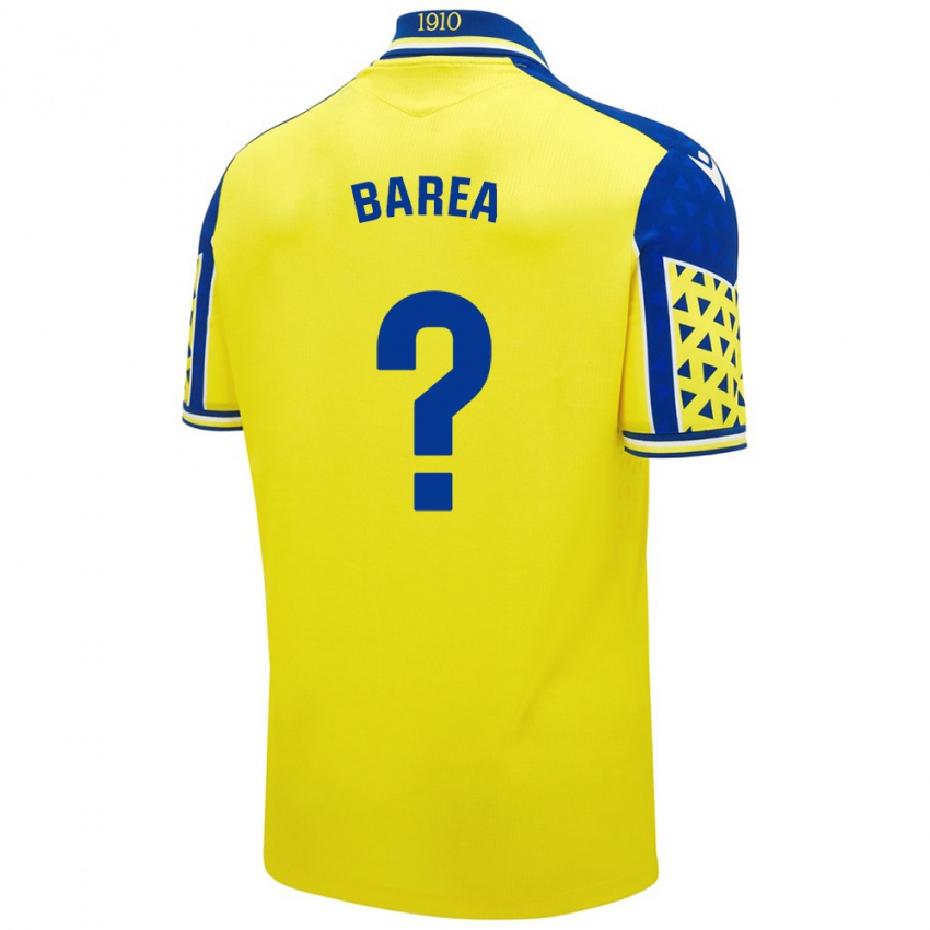 Børn Pablo Barea #0 Gul Blå Hjemmebane Spillertrøjer 2024/25 Trøje T-Shirt