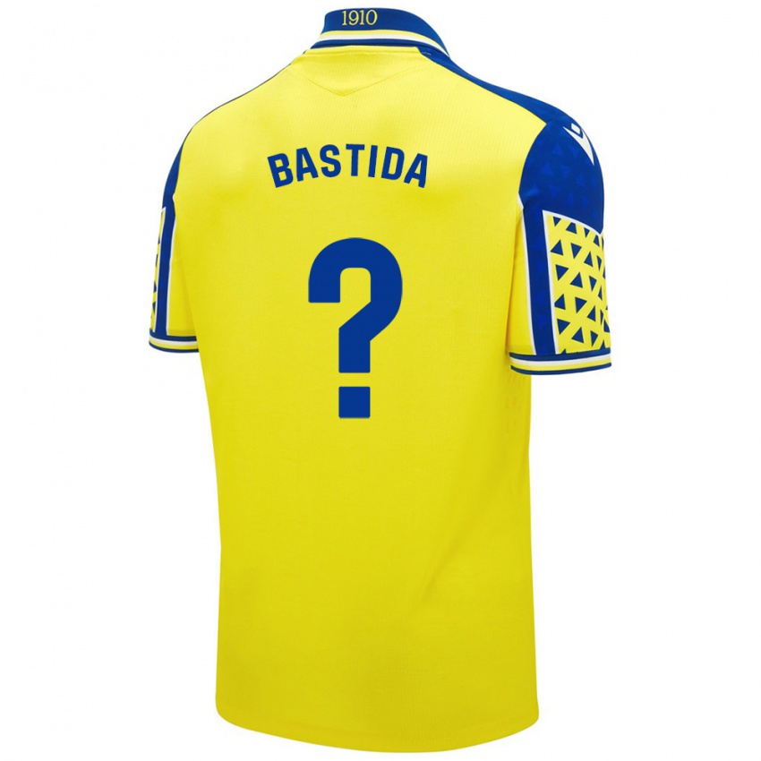 Børn Álvaro Bastida #0 Gul Blå Hjemmebane Spillertrøjer 2024/25 Trøje T-Shirt