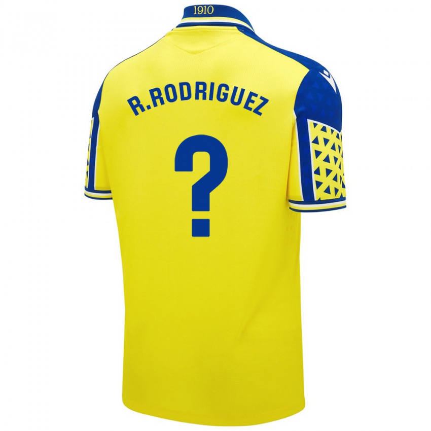 Børn Ramón Rodríguez #0 Gul Blå Hjemmebane Spillertrøjer 2024/25 Trøje T-Shirt