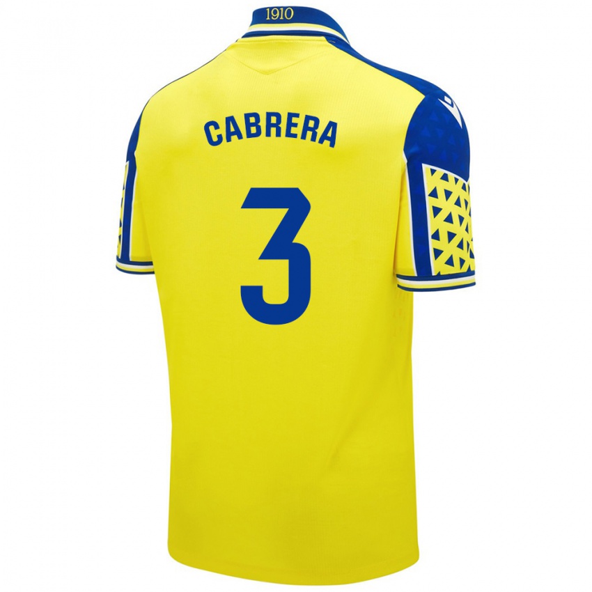 Børn Julio Cabrera #3 Gul Blå Hjemmebane Spillertrøjer 2024/25 Trøje T-Shirt