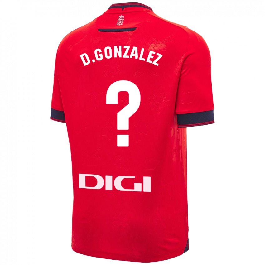 Børn Dani González #0 Rød Hvid Hjemmebane Spillertrøjer 2024/25 Trøje T-Shirt