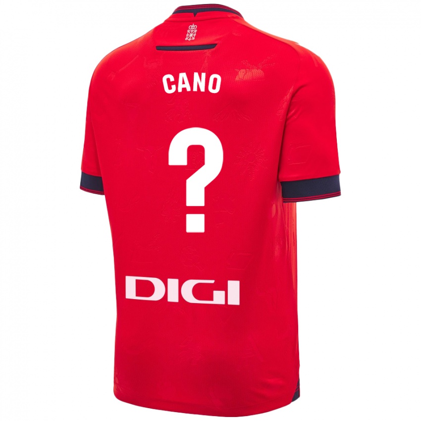 Børn Javi Caño #0 Rød Hvid Hjemmebane Spillertrøjer 2024/25 Trøje T-Shirt