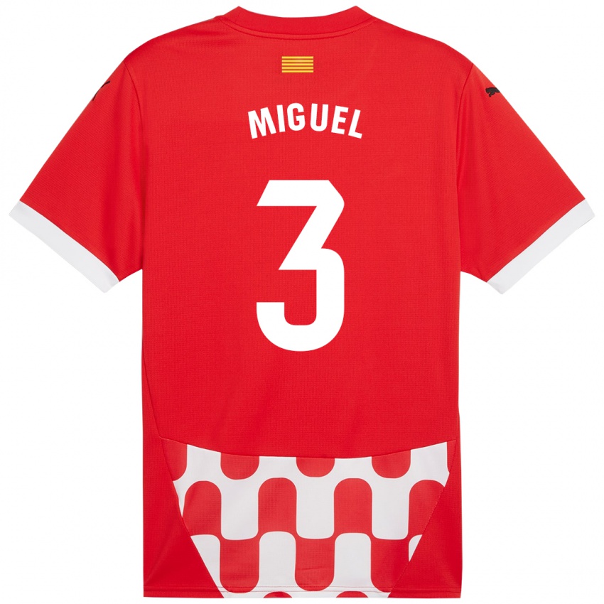 Børn Miguel Gutierrez #3 Rød Hvid Hjemmebane Spillertrøjer 2024/25 Trøje T-Shirt