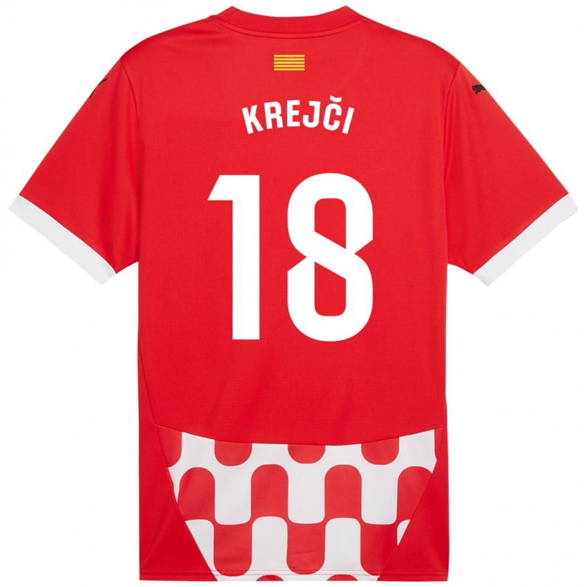 Børn Ladislav Krejci #18 Rød Hvid Hjemmebane Spillertrøjer 2024/25 Trøje T-Shirt