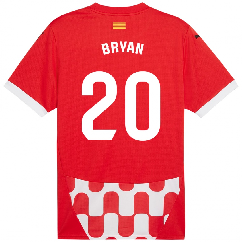 Børn Bryan Gil #20 Rød Hvid Hjemmebane Spillertrøjer 2024/25 Trøje T-Shirt