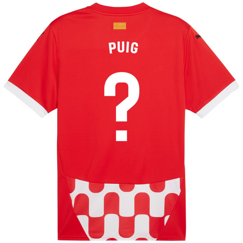 Børn Sergi Puig #0 Rød Hvid Hjemmebane Spillertrøjer 2024/25 Trøje T-Shirt