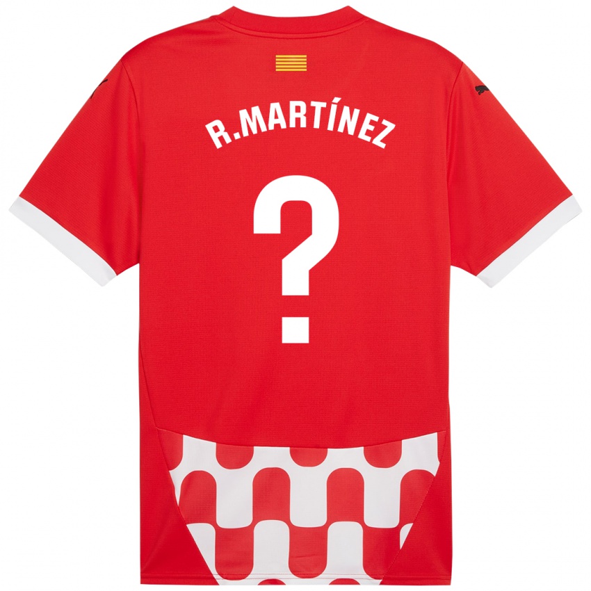 Børn Raúl Martínez #0 Rød Hvid Hjemmebane Spillertrøjer 2024/25 Trøje T-Shirt