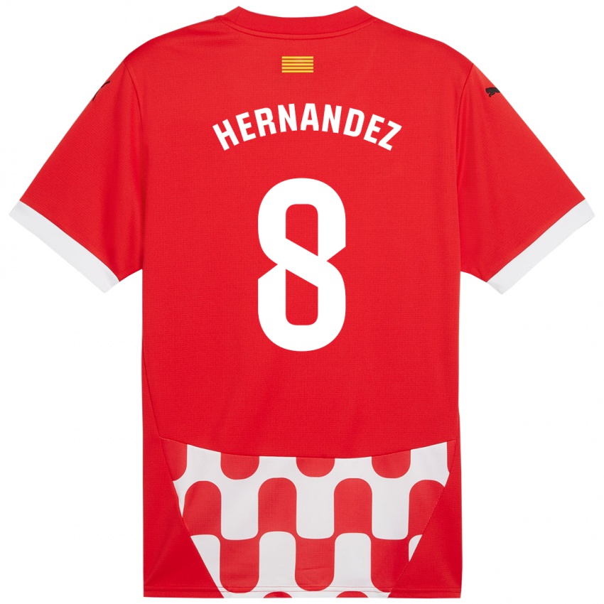 Børn Sofia Hernández #8 Rød Hvid Hjemmebane Spillertrøjer 2024/25 Trøje T-Shirt