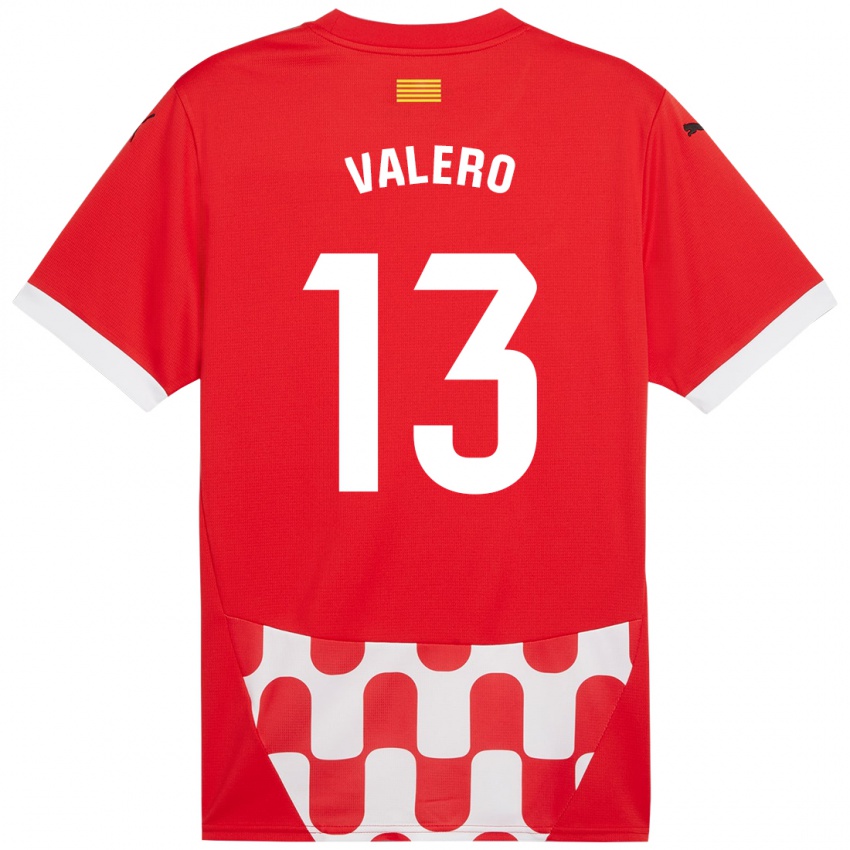 Børn Eliana Valero #13 Rød Hvid Hjemmebane Spillertrøjer 2024/25 Trøje T-Shirt