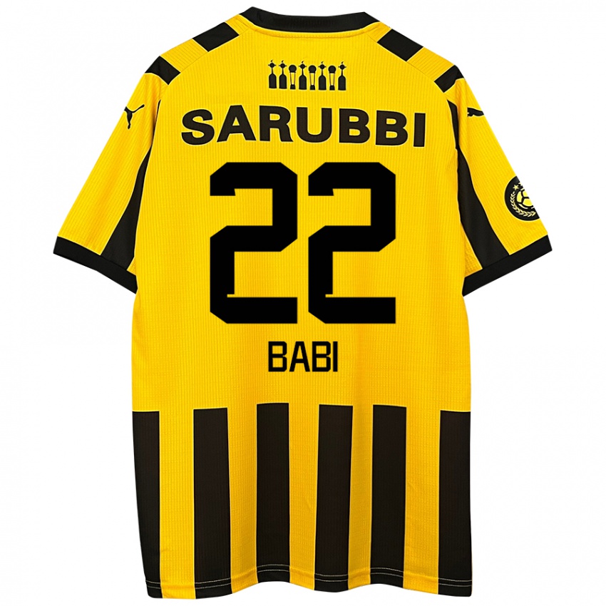 Børn Matheus Babi #22 Gul Sort Hjemmebane Spillertrøjer 2024/25 Trøje T-Shirt