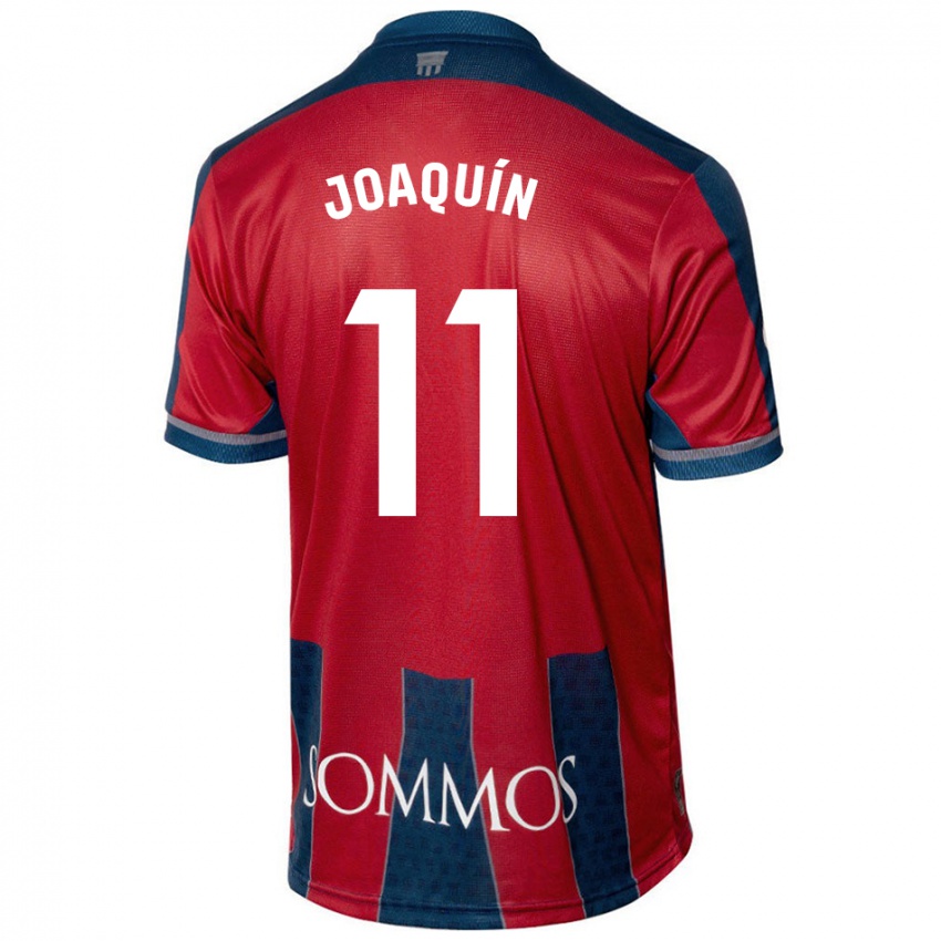 Børn Joaquin Munoz #11 Rød Blå Hjemmebane Spillertrøjer 2024/25 Trøje T-Shirt