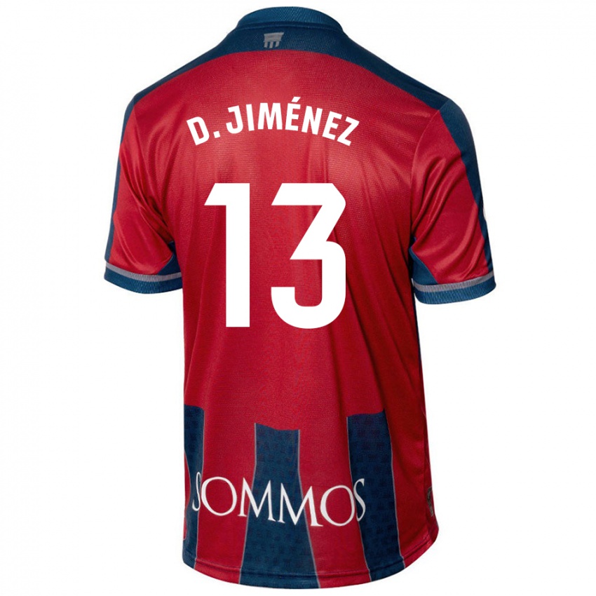 Børn Dani Jiménez #13 Rød Blå Hjemmebane Spillertrøjer 2024/25 Trøje T-Shirt