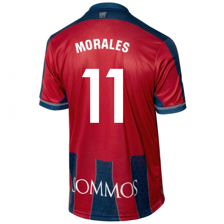 Børn Carolina Morales #11 Rød Blå Hjemmebane Spillertrøjer 2024/25 Trøje T-Shirt