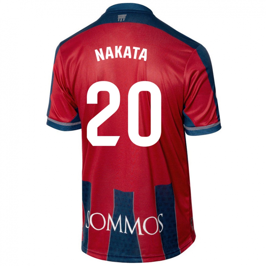 Børn Yuki Nakata #20 Rød Blå Hjemmebane Spillertrøjer 2024/25 Trøje T-Shirt