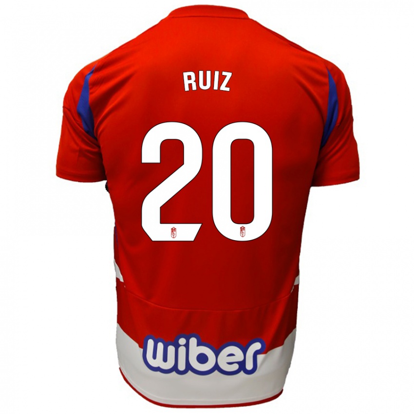 Børn Sergio Ruiz #20 Rød Hvid Blå Hjemmebane Spillertrøjer 2024/25 Trøje T-Shirt