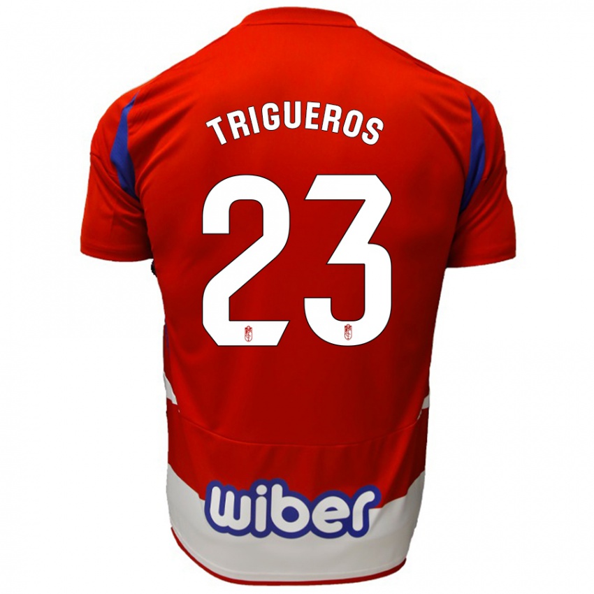 Børn Manu Trigueros #23 Rød Hvid Blå Hjemmebane Spillertrøjer 2024/25 Trøje T-Shirt