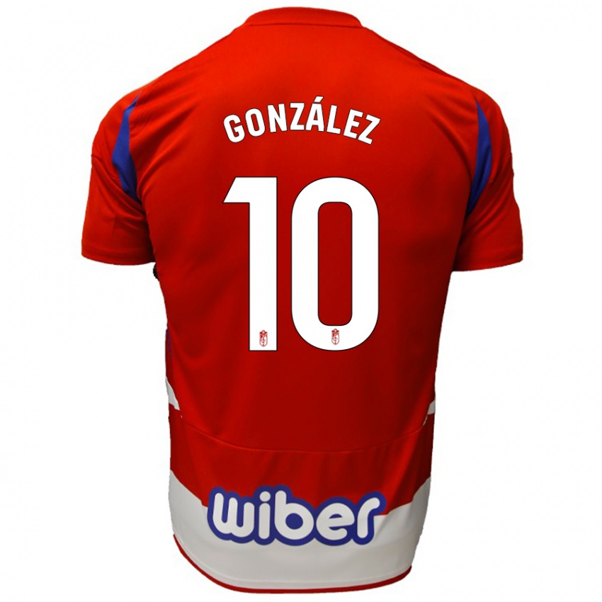 Børn Mario González #10 Rød Hvid Blå Hjemmebane Spillertrøjer 2024/25 Trøje T-Shirt