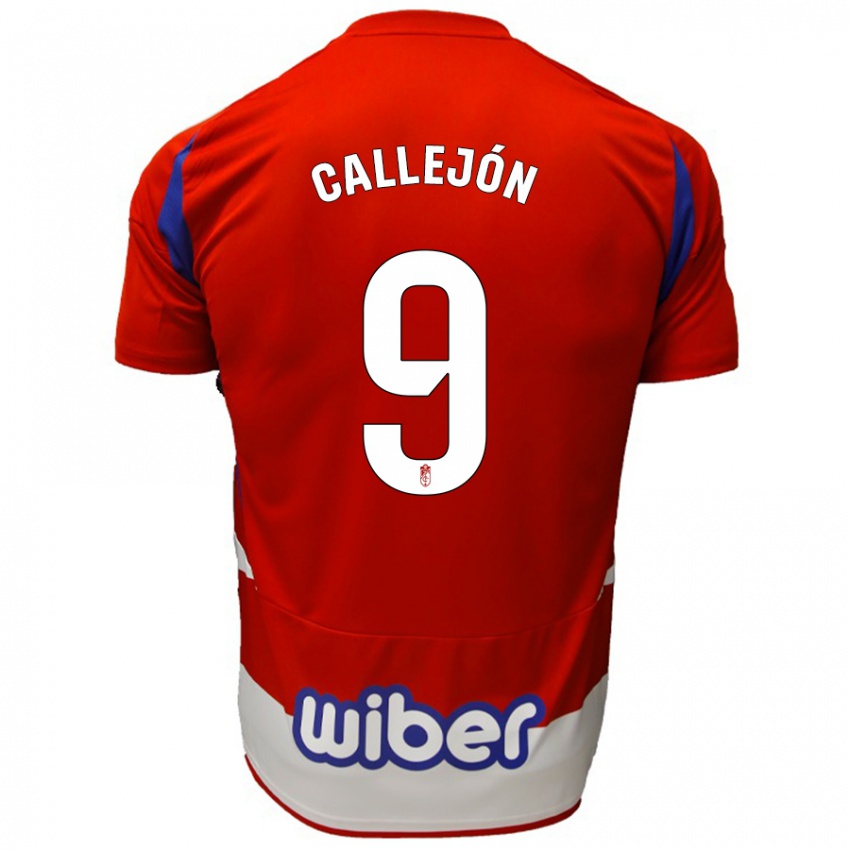 Børn José Callejón #9 Rød Hvid Blå Hjemmebane Spillertrøjer 2024/25 Trøje T-Shirt