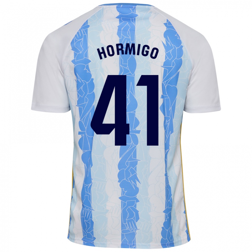 Børn Cintia Hormigo #41 Hvid Blå Hjemmebane Spillertrøjer 2024/25 Trøje T-Shirt