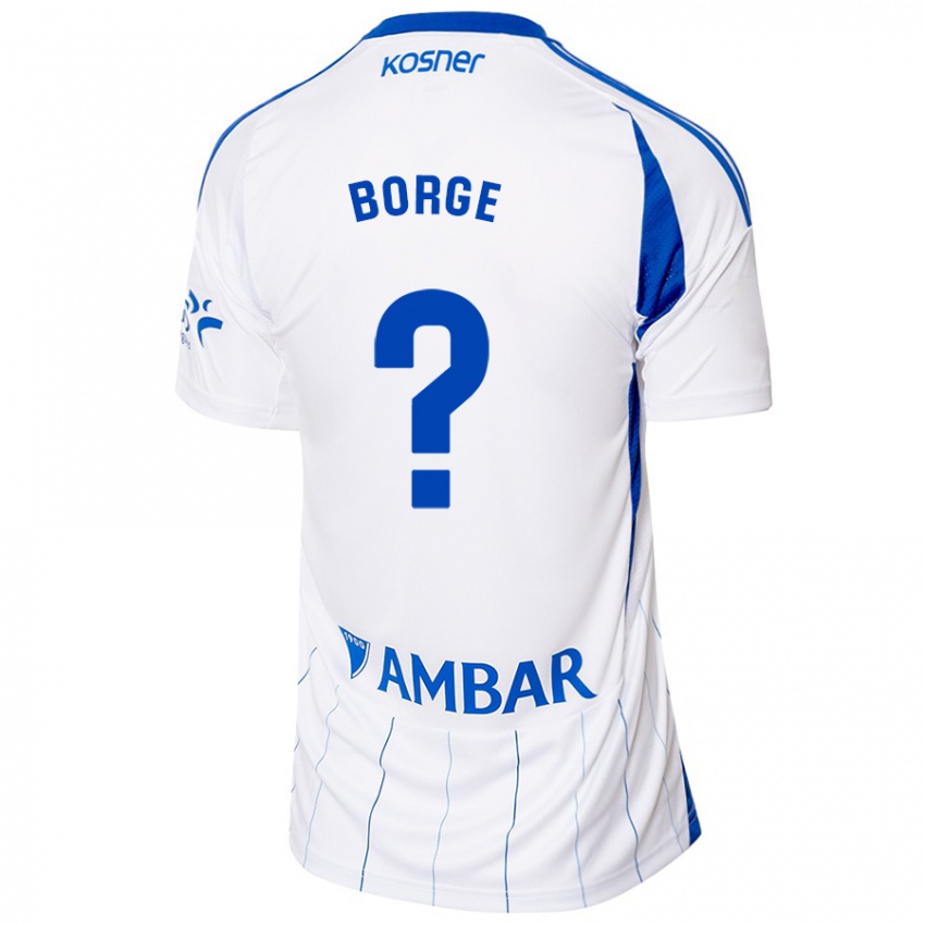 Børn Andrés Borge #0 Rød Hvid Hjemmebane Spillertrøjer 2024/25 Trøje T-Shirt