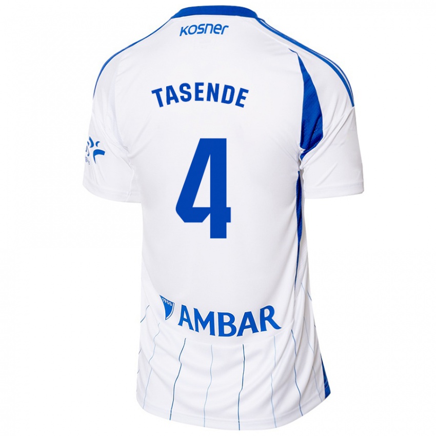 Børn Dani Tasende #4 Rød Hvid Hjemmebane Spillertrøjer 2024/25 Trøje T-Shirt