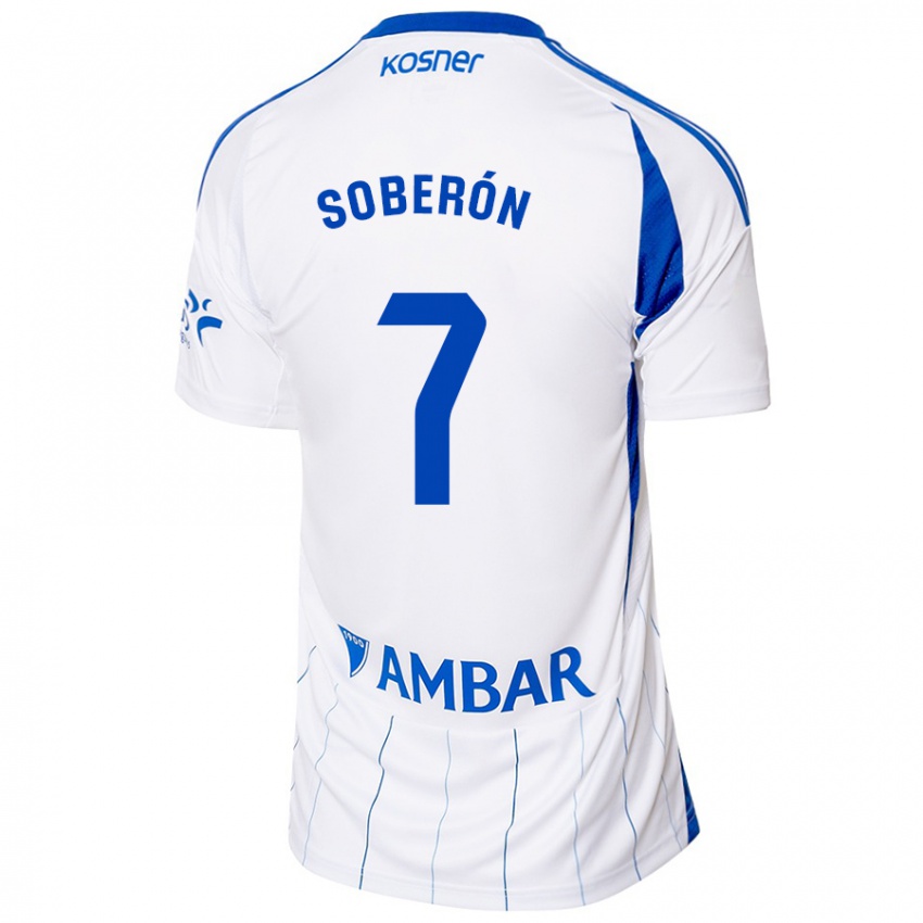 Børn Mario Soberón #7 Rød Hvid Hjemmebane Spillertrøjer 2024/25 Trøje T-Shirt