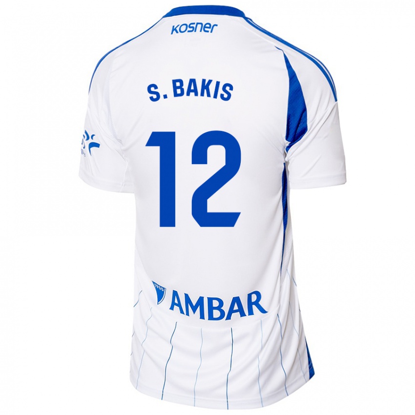 Børn Sinan Bakış #12 Rød Hvid Hjemmebane Spillertrøjer 2024/25 Trøje T-Shirt