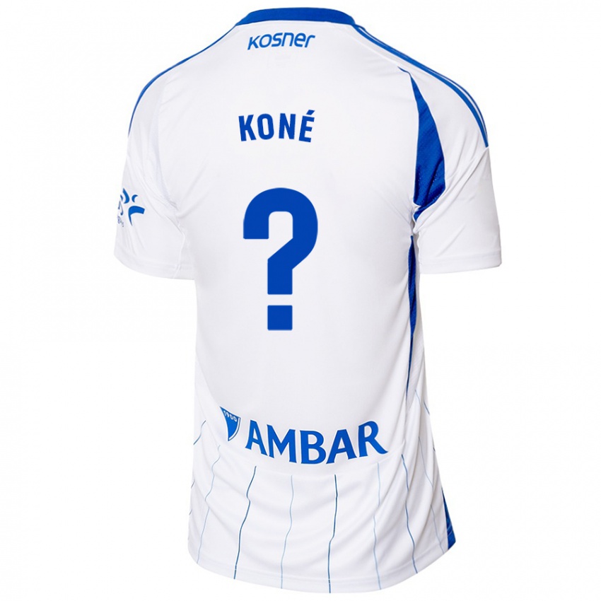 Børn Lacine Koné #0 Rød Hvid Hjemmebane Spillertrøjer 2024/25 Trøje T-Shirt