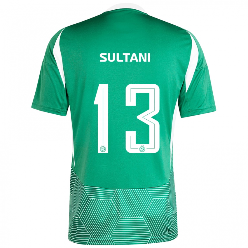 Børn Tomás Sultani #13 Grøn Hvid Hjemmebane Spillertrøjer 2024/25 Trøje T-Shirt