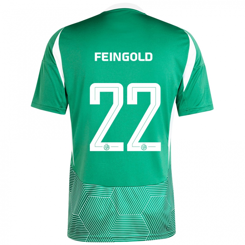 Børn Ilay Feingold #22 Grøn Hvid Hjemmebane Spillertrøjer 2024/25 Trøje T-Shirt