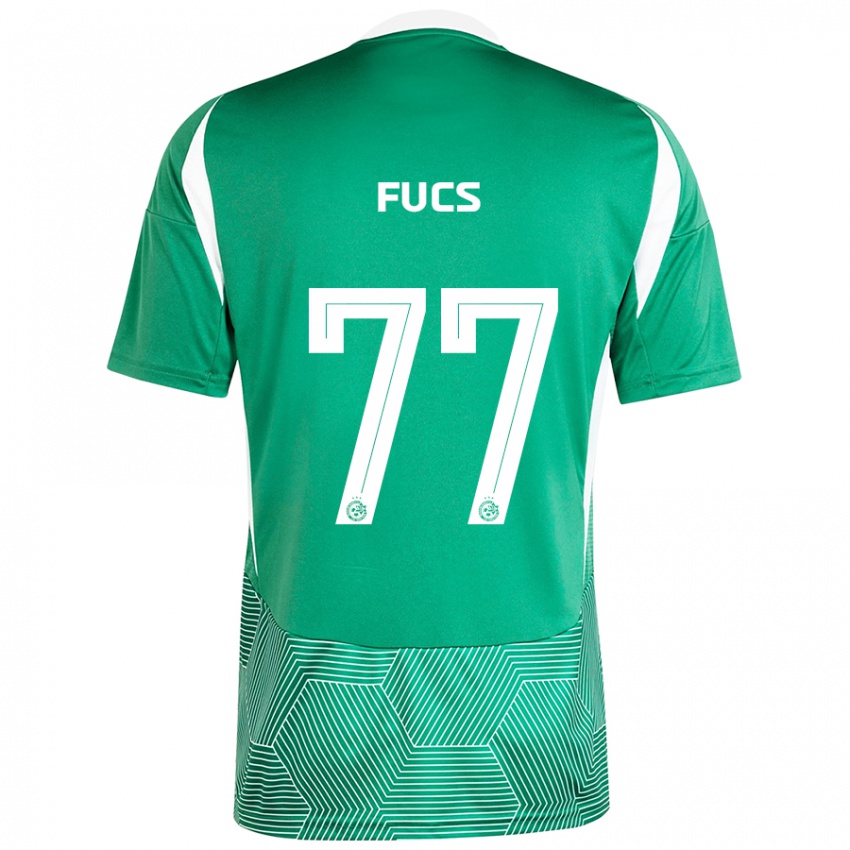 Børn Roee Fucs #77 Grøn Hvid Hjemmebane Spillertrøjer 2024/25 Trøje T-Shirt