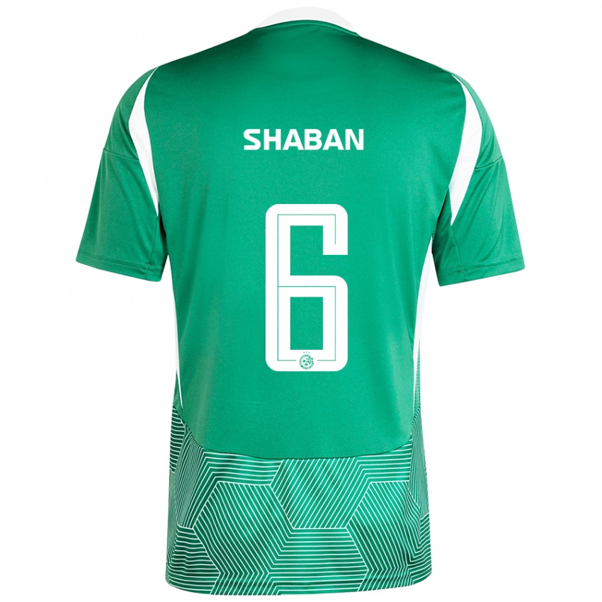 Børn Loay Shaban #6 Grøn Hvid Hjemmebane Spillertrøjer 2024/25 Trøje T-Shirt