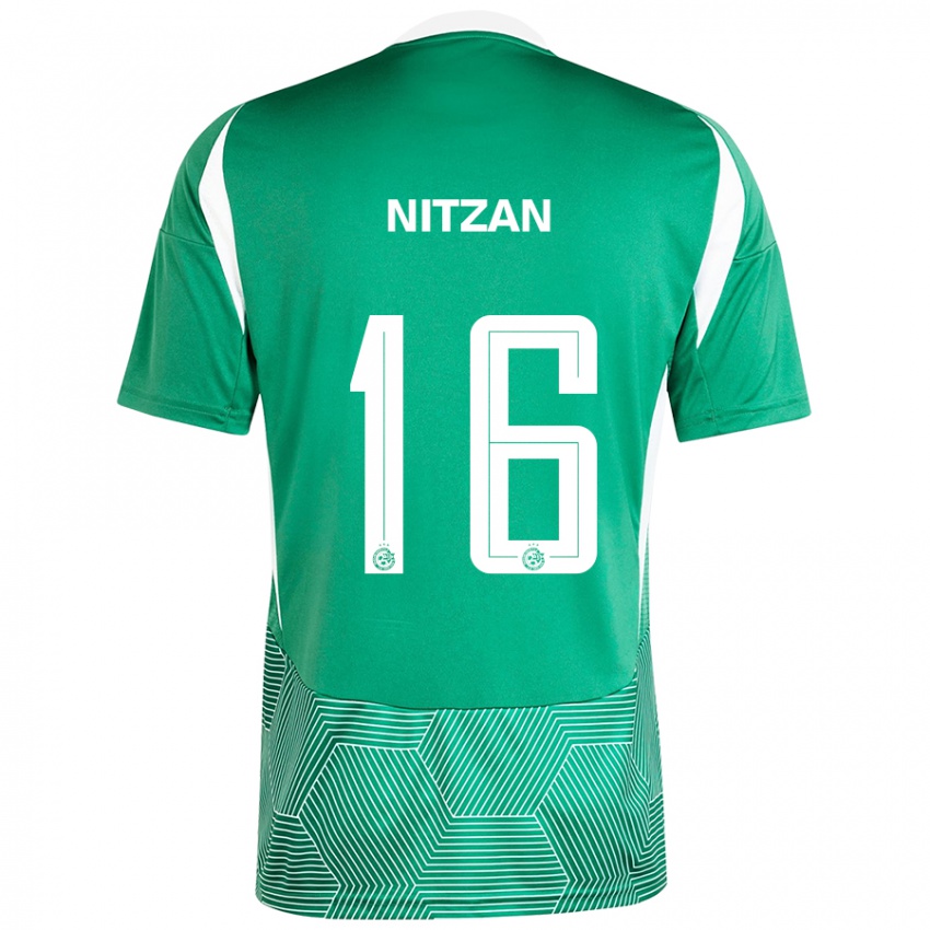 Børn Itamar Nitzan #16 Grøn Hvid Hjemmebane Spillertrøjer 2024/25 Trøje T-Shirt