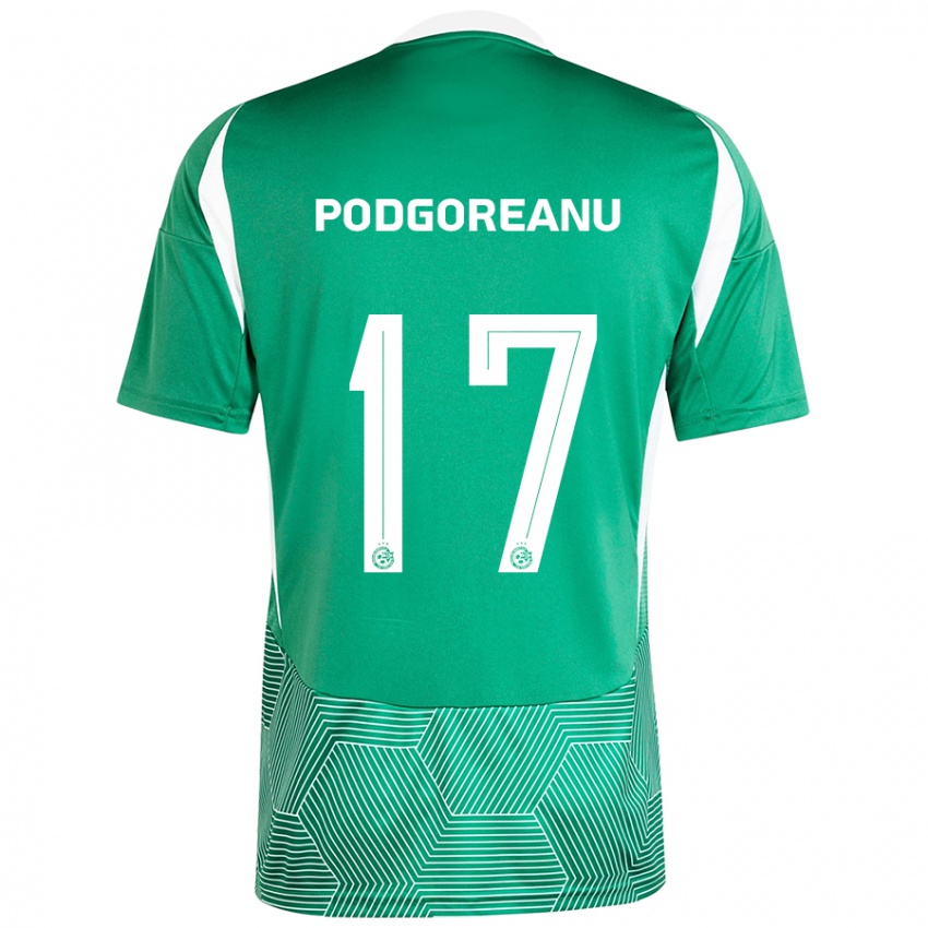 Børn Suf Podgoreanu #17 Grøn Hvid Hjemmebane Spillertrøjer 2024/25 Trøje T-Shirt